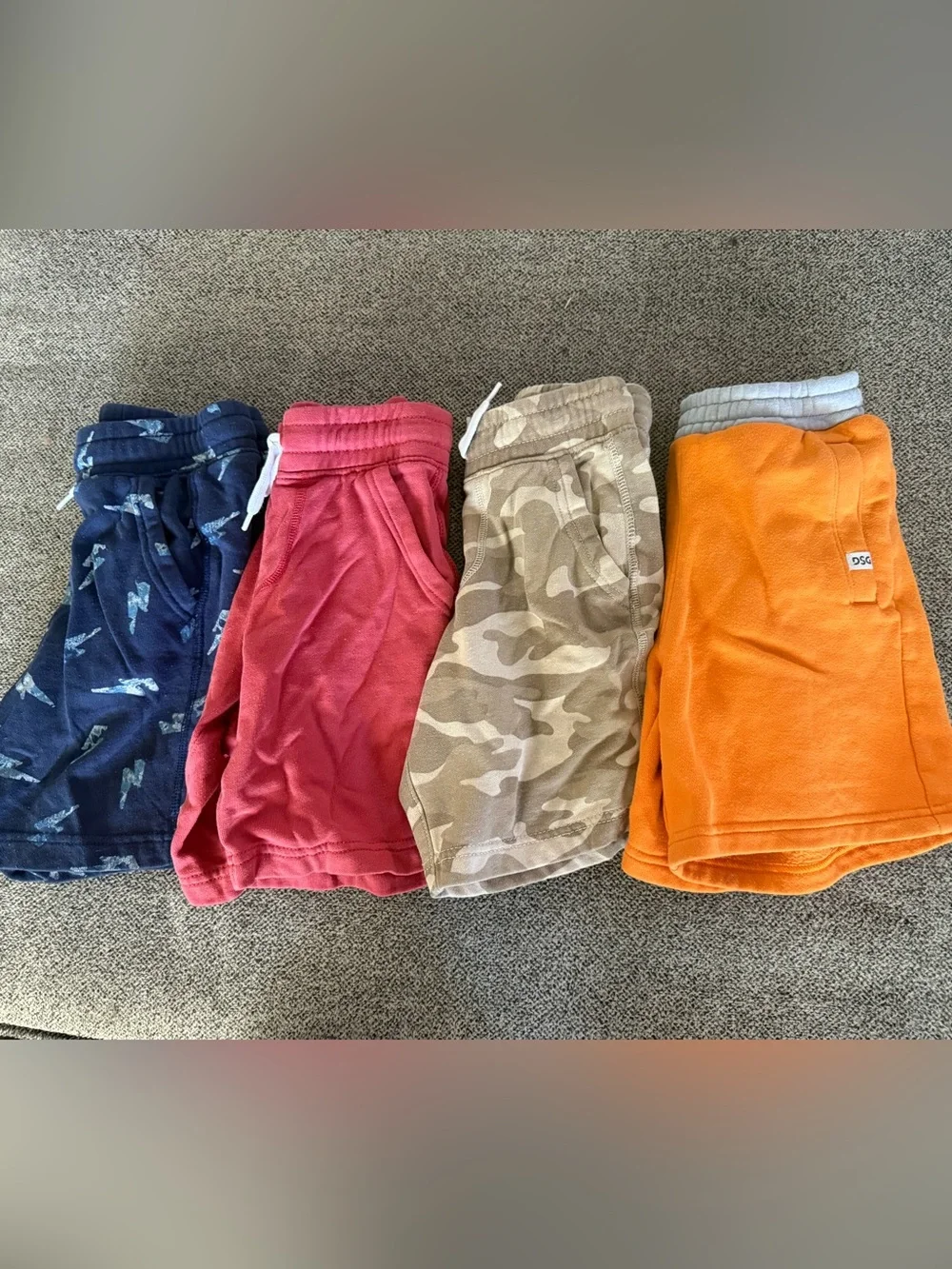 Old Navy and DSG Kids Shorts LOT - Navy, Red, Camo, Orange